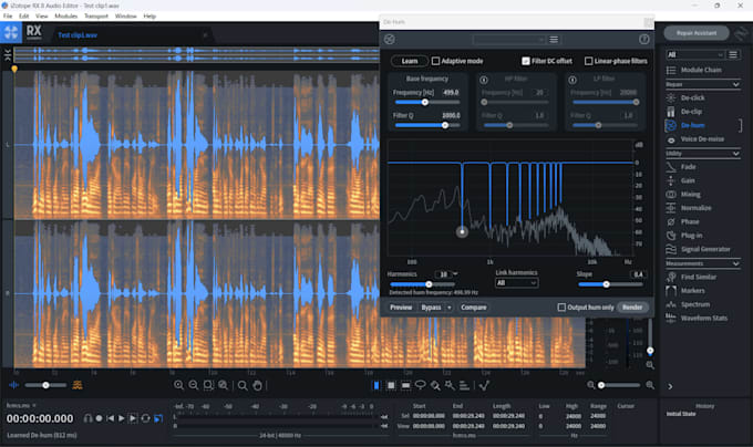 remove background noise and clean your audio