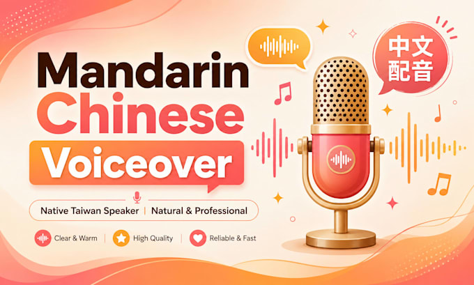 record a professional mandarin chinese voiceover
