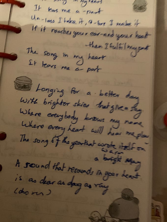 write lyrics for any music or prompt