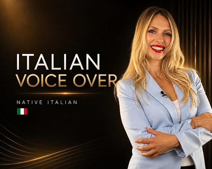 record a professional native italian female voice over
