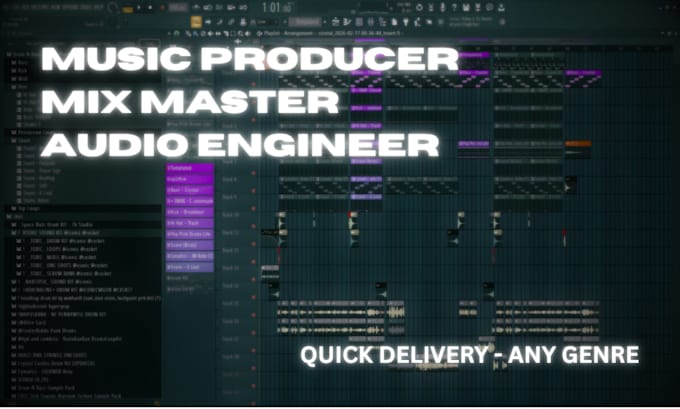be your music producer, make your custom beat and mix master