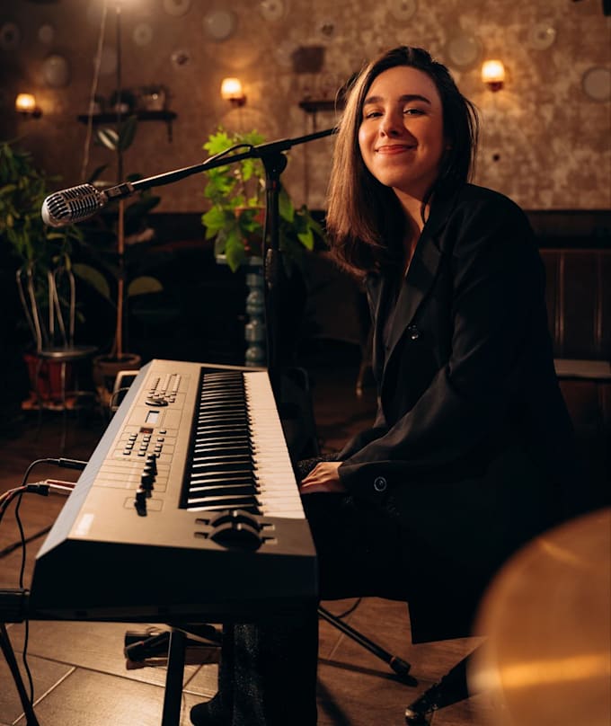 record a professional pop piano track or custom backing track