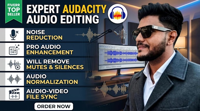 enhance audio, remove background noise, and sync with video