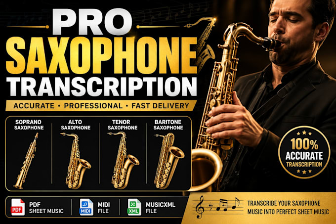 transcribe tuba, oboe, trumpet and brass ensemble into notation