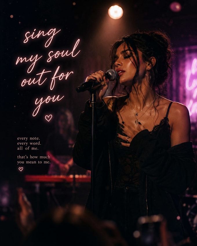 sing my soul out for you