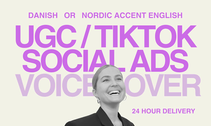 record a likeable danish voice for tiktok and social media ads