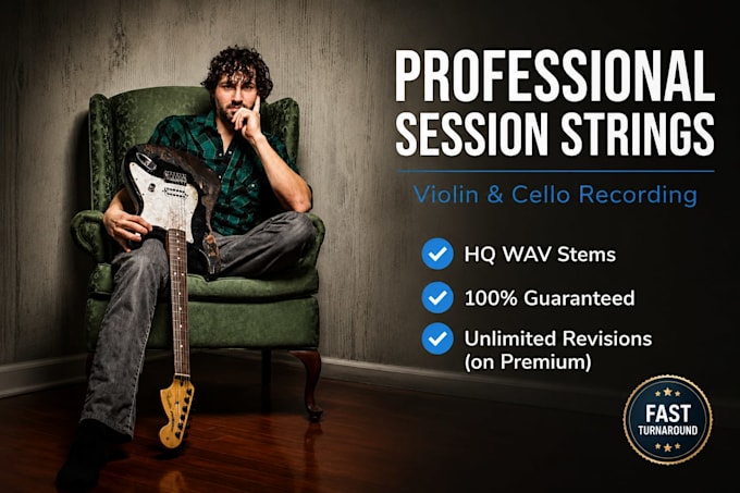 record professional session strings, violin, or cello for your song