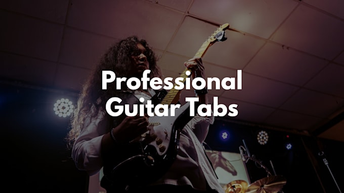 write guitar tabs for any solo or song you need