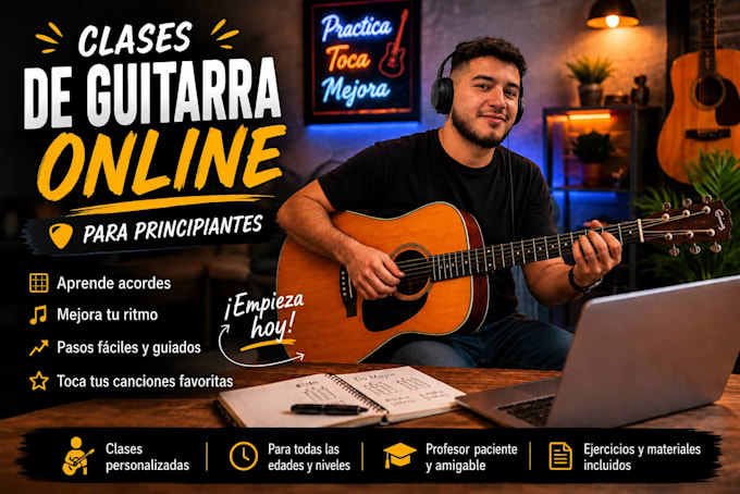 clases de guitarra online para principiantes