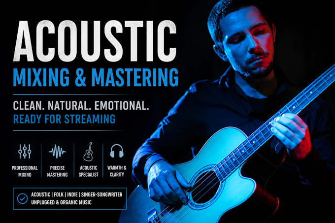 mix your acoustic track professionally