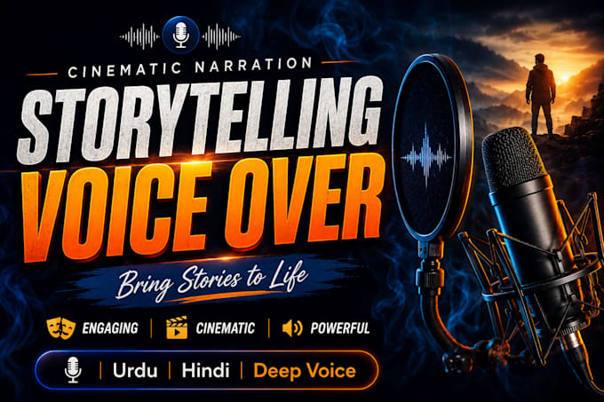 record a deep storytelling voice over