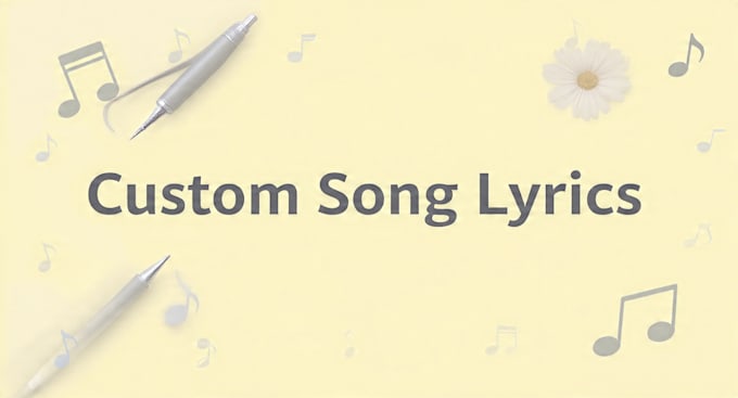 write catchy and emotional song lyrics for you