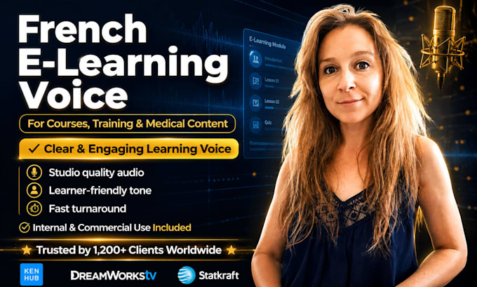 record a french e learning voice