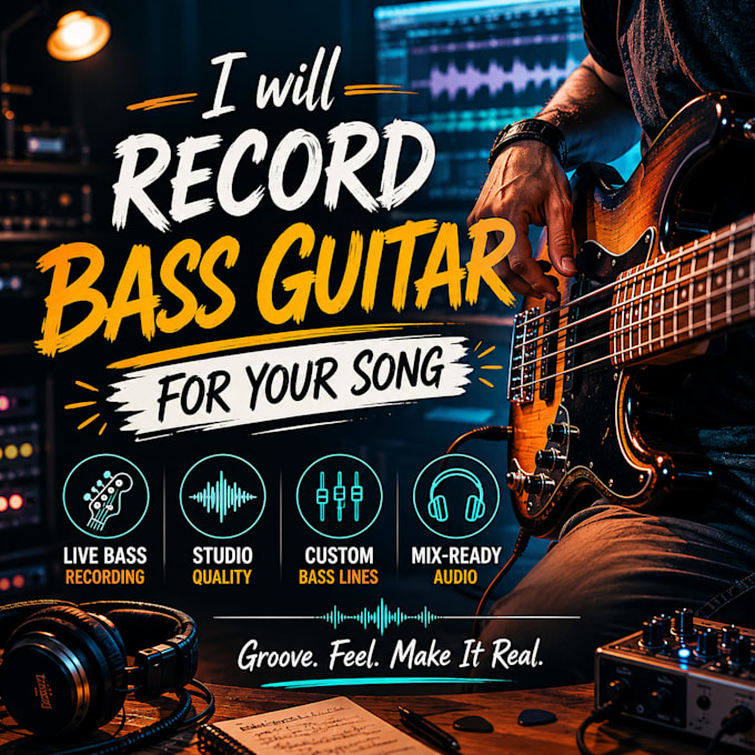 record bass for your song