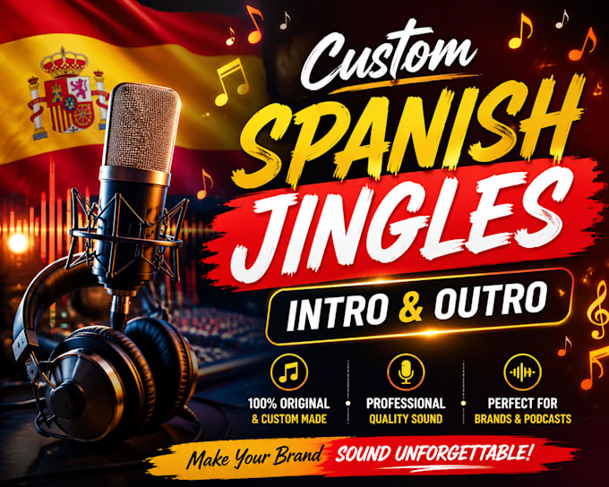 create a custom spanish jingle, intro, and outro song