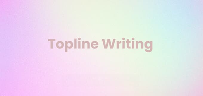 write an original topline melody for your song