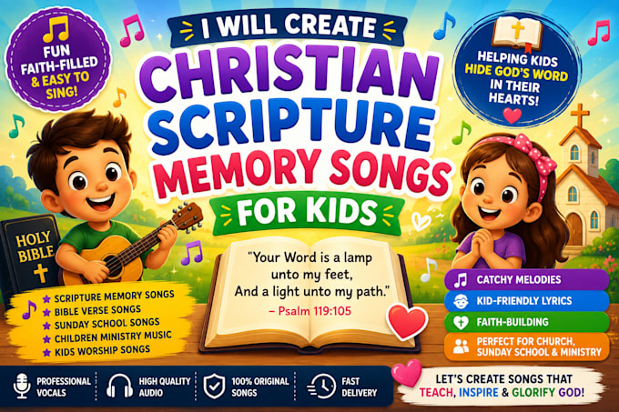 create christian scripture memory songs for kids