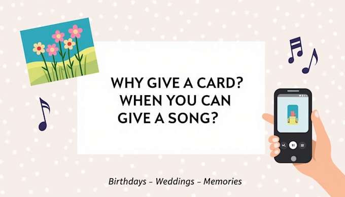 create a personalised song gift for any occasion