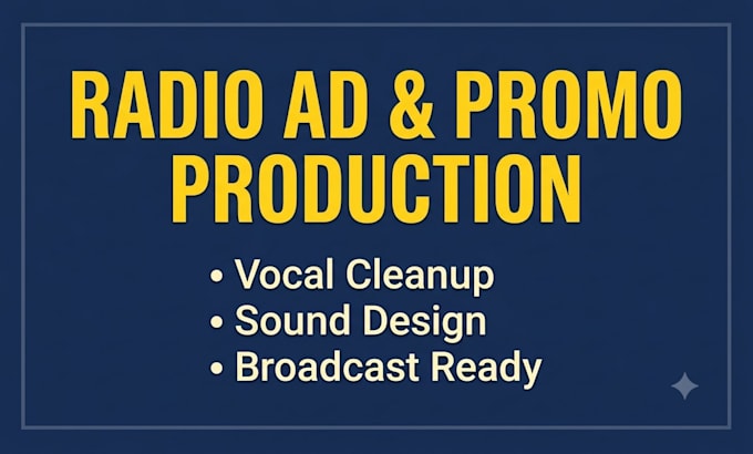 produce and mix your radio advertisement or promo