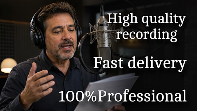 record a premium spanish voice over fast