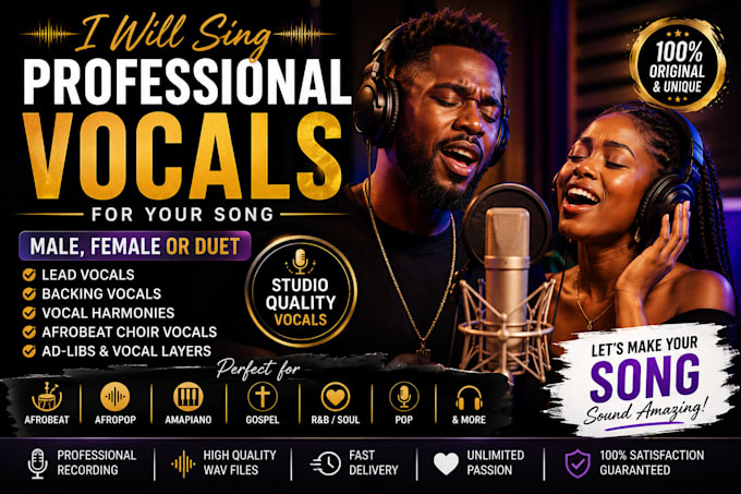 sing vocals for your song