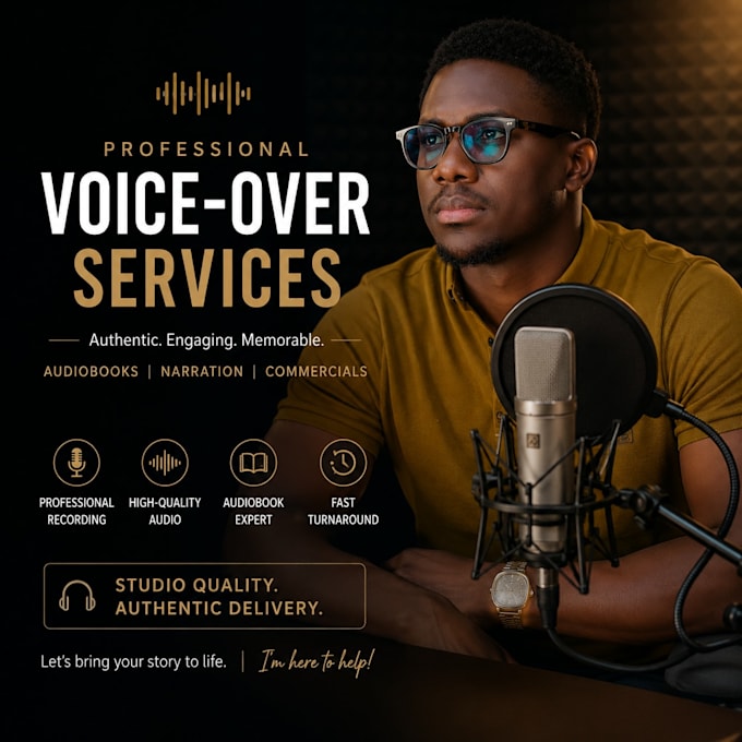 do audiobook recording and narration for you