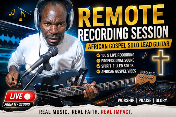 create professional congolese soukous guitar lines for you