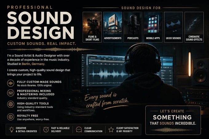 create sound design for film