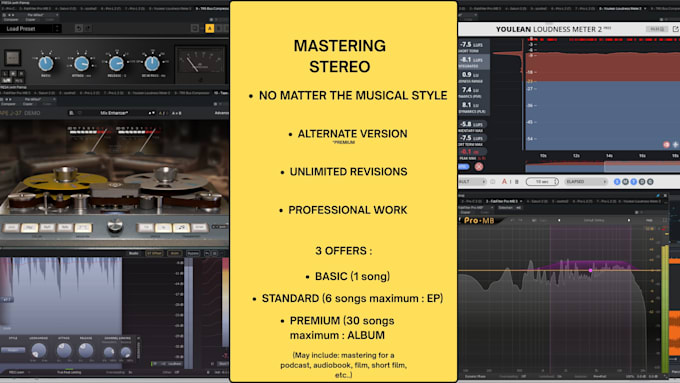 do the mastering for your track or project
