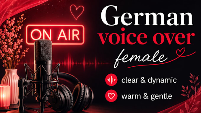 record a female german voice over