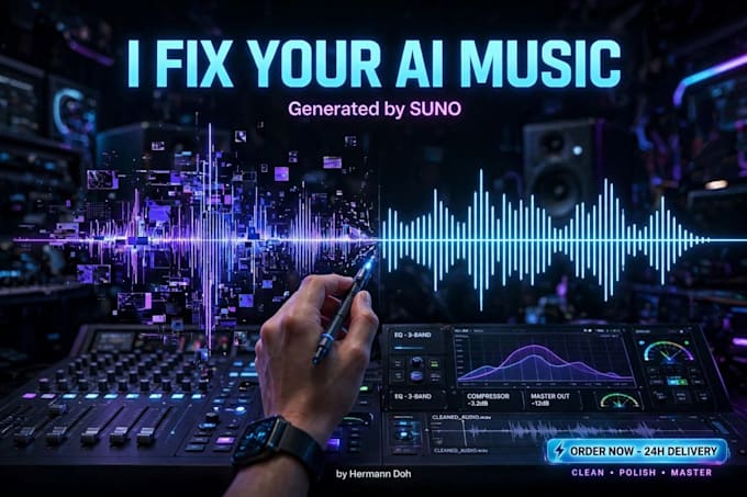 fix mix and master your ai generated music suno or udio