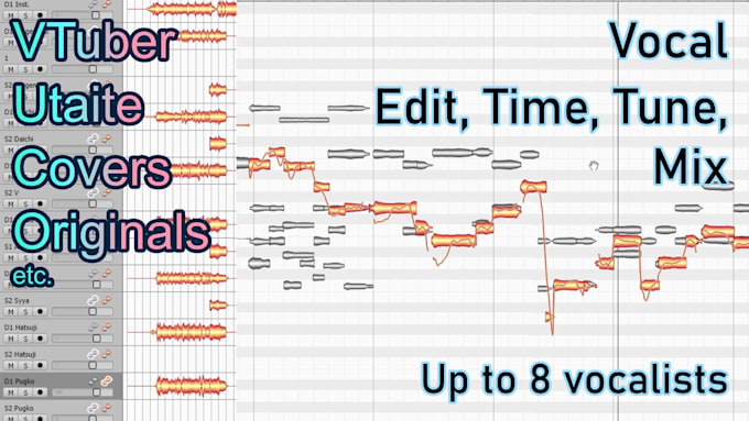 edit, tune, timing and mix your vocals using melodyne and daw