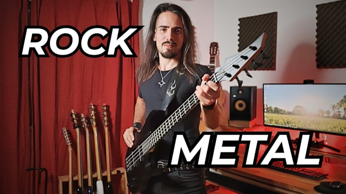 be your metal and rock session bass player