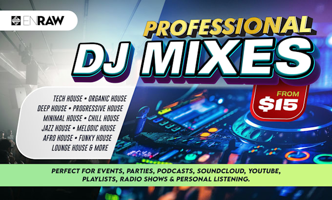 create a custom dj mix for all house music genres