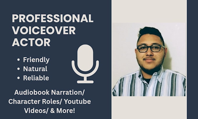 be your male voiceover actor