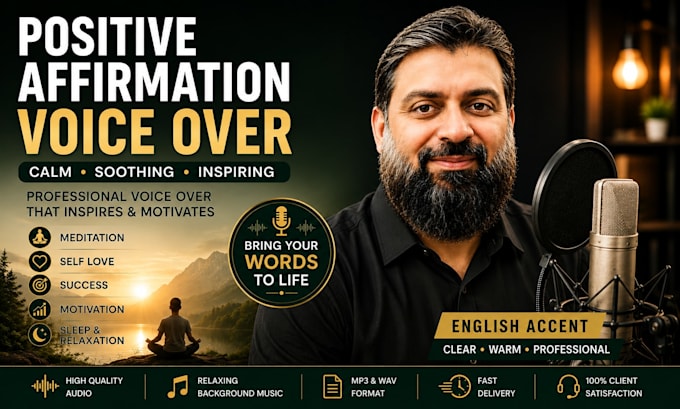 create personalized positive affirmation audio recordings
