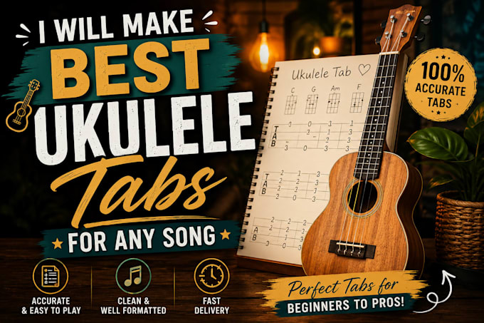 make best ukulele tabs for any song
