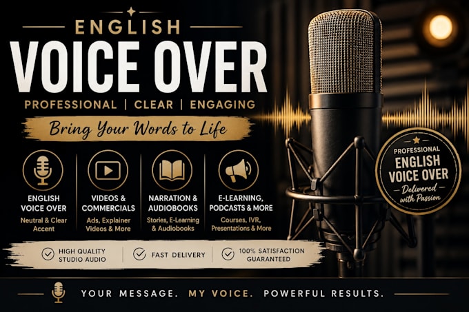 do a natural conversational english voice over
