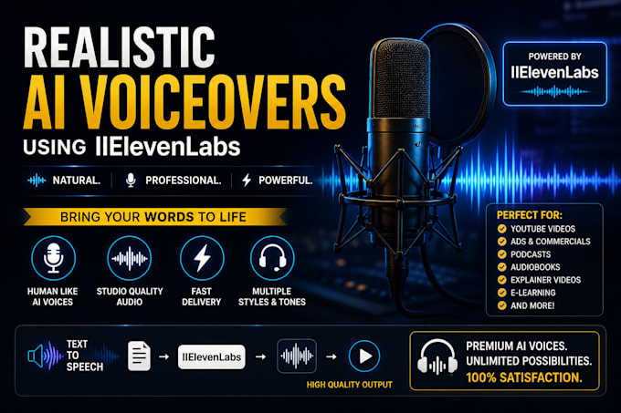 make ultra realistic ai voiceovers with elevenlabs