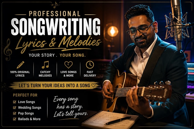 write custom song lyrics and melodies