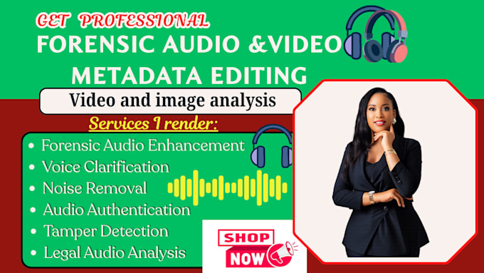 forensic audio and video editing analysis, metadata editing, podcast audio