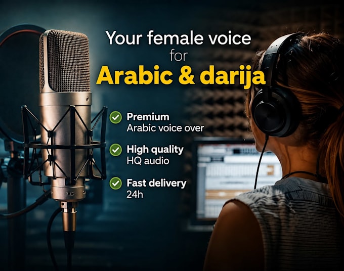 record a professional arabic, darija and khaleeji voice over
