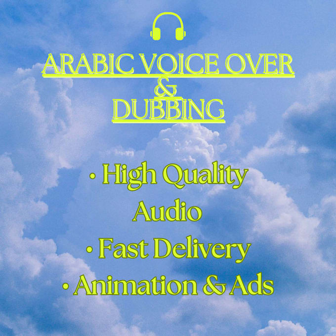 be your energetic professional arabic voice over actress