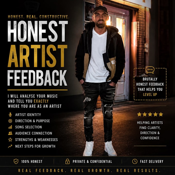 review your music and give honest artist development feedback