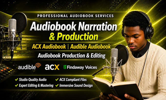 be your audio book narrator and editor