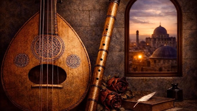 record oud, qanun, ney, duduk and other  arabic middleeastern instruments