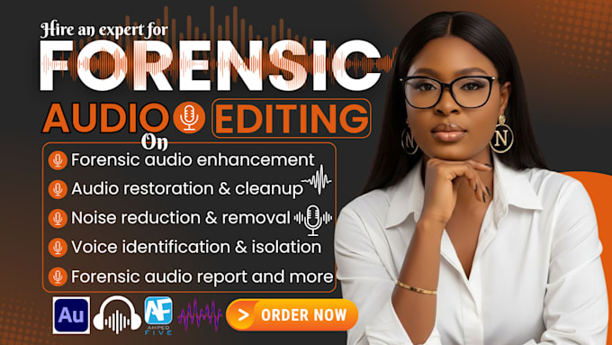 do forensic audio enhancement, editing, cleanup, reporting and metadata analysis