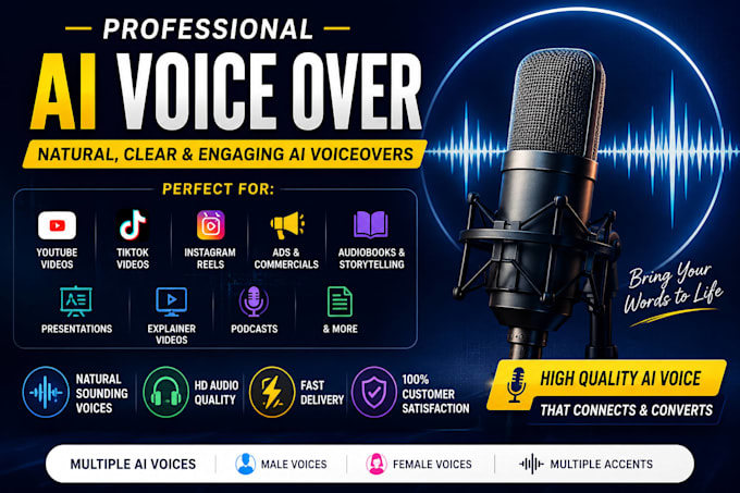 create professional ai voice over