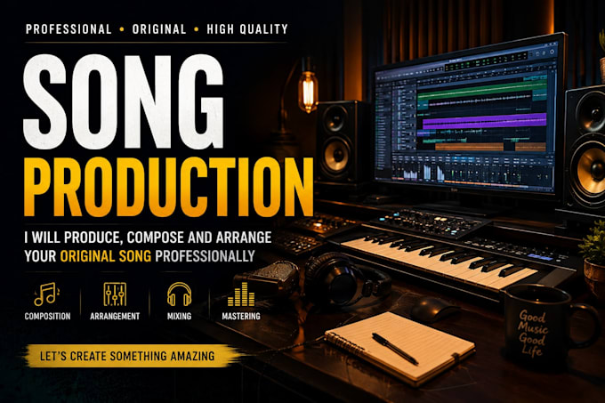 produce, compose and arrange your original song professionally