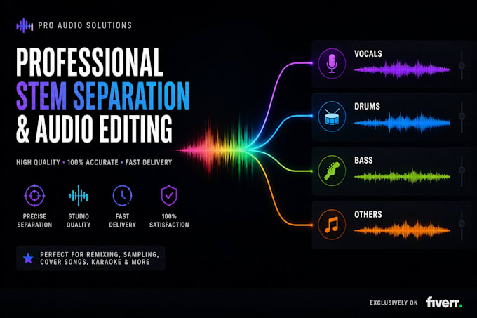 extract or remove stems from any song in 1 hour